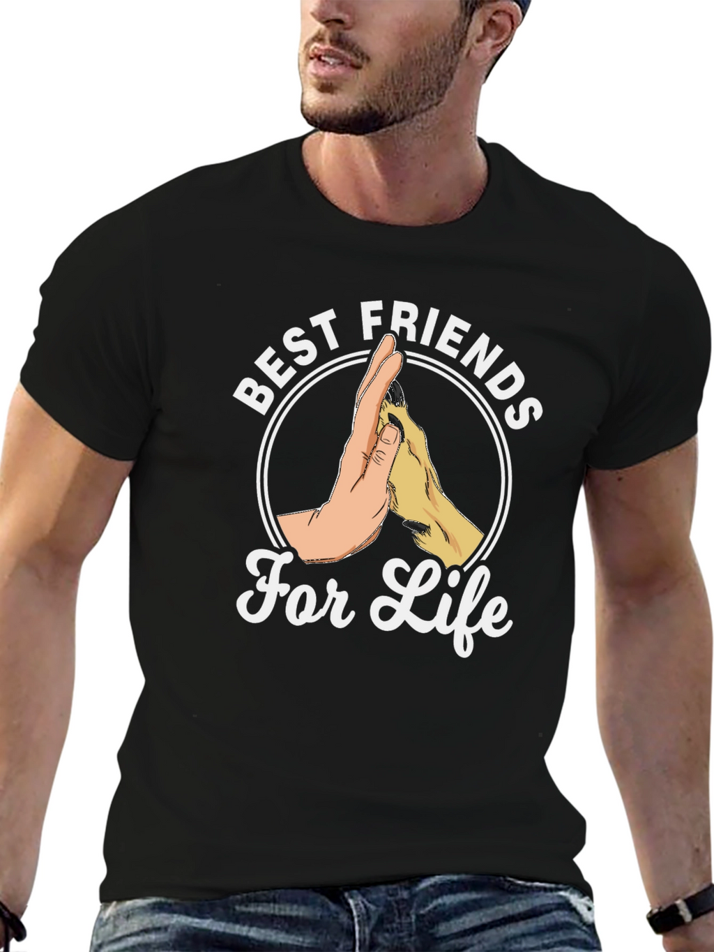 Best Friends For Life T-Shirt - Black Tee