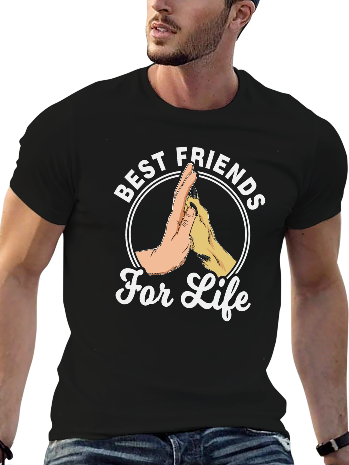 Best Friends For Life T-Shirt - Black Tee