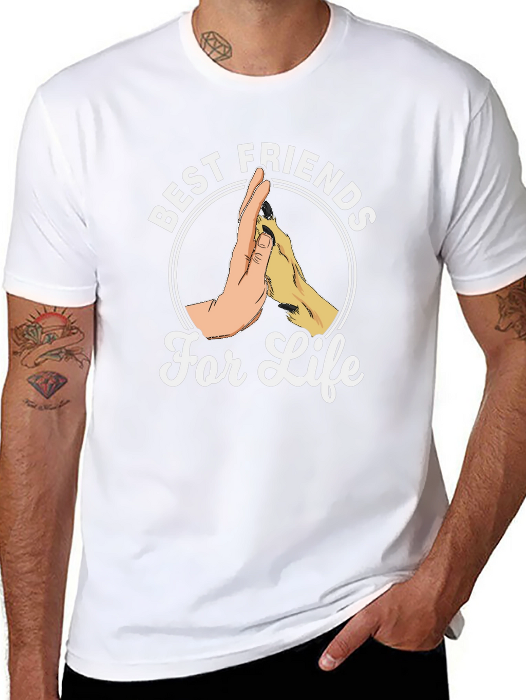 Best Friends For Life T-Shirt - Black Tee