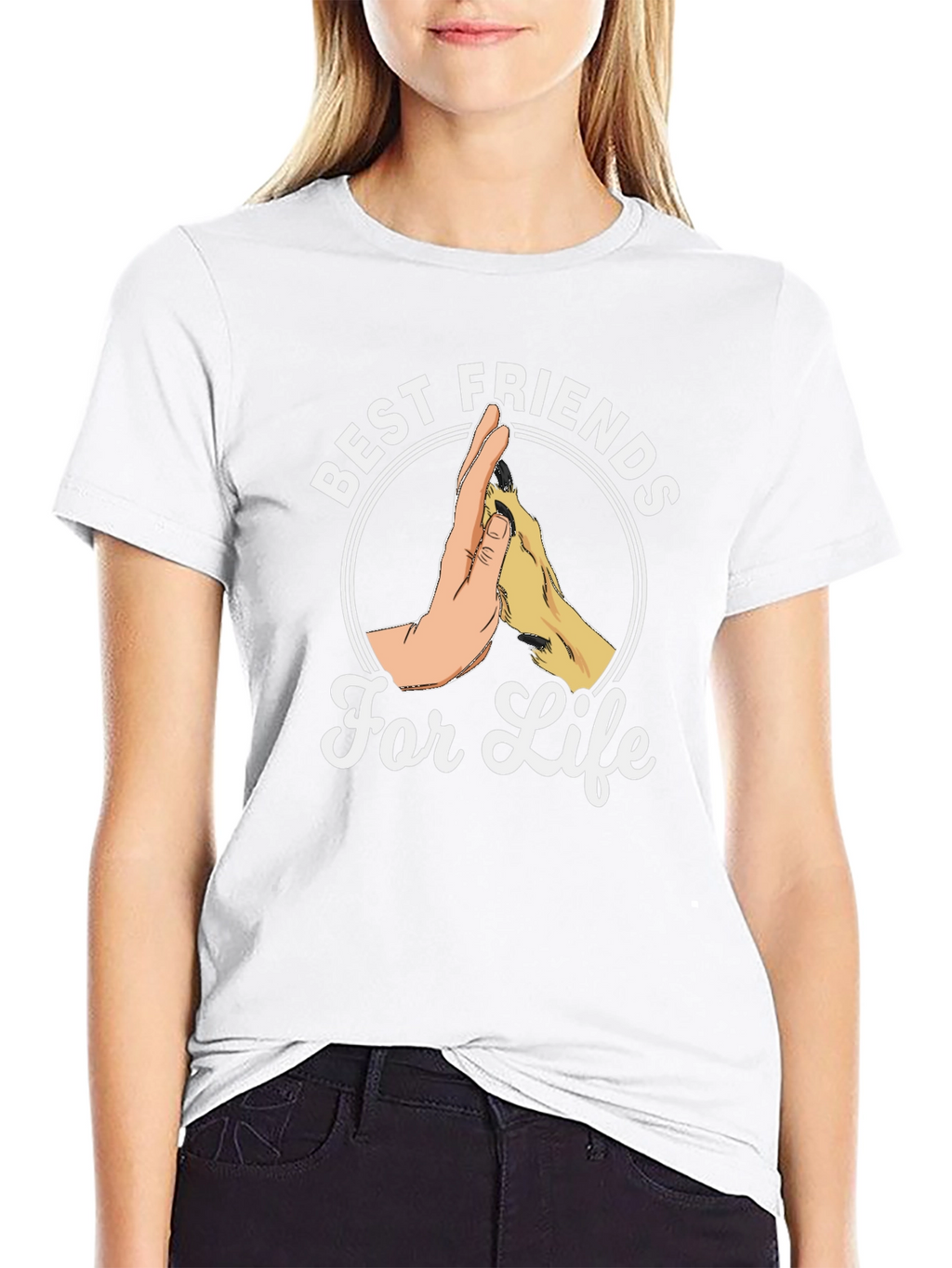 Best Friends For Life T-Shirt - Black Tee