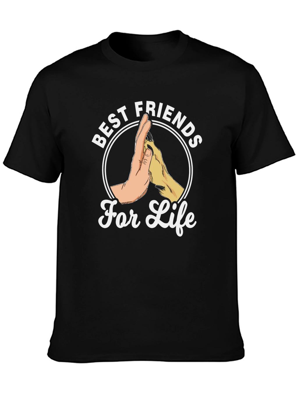 Best Friends For Life T-Shirt - Black Tee