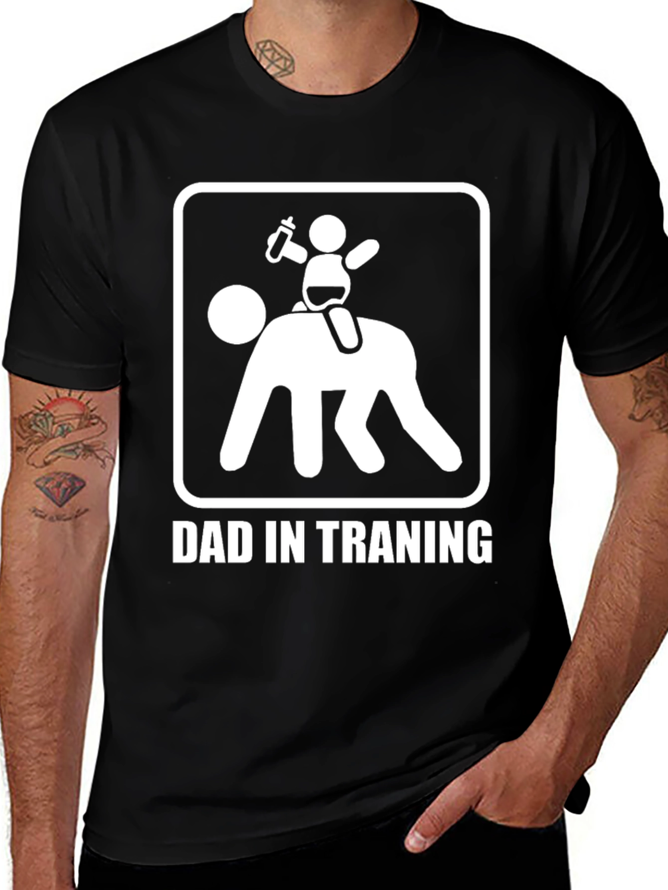 Dad in Training Funny Graphic Tee