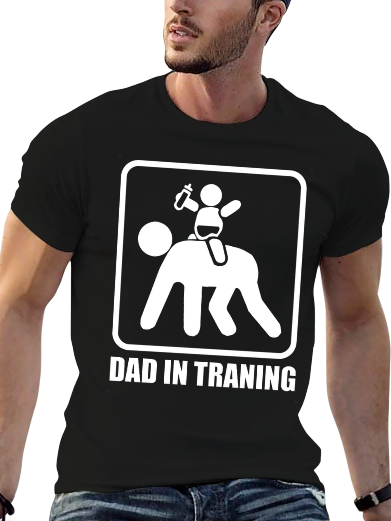 Dad in Training Funny Graphic Tee