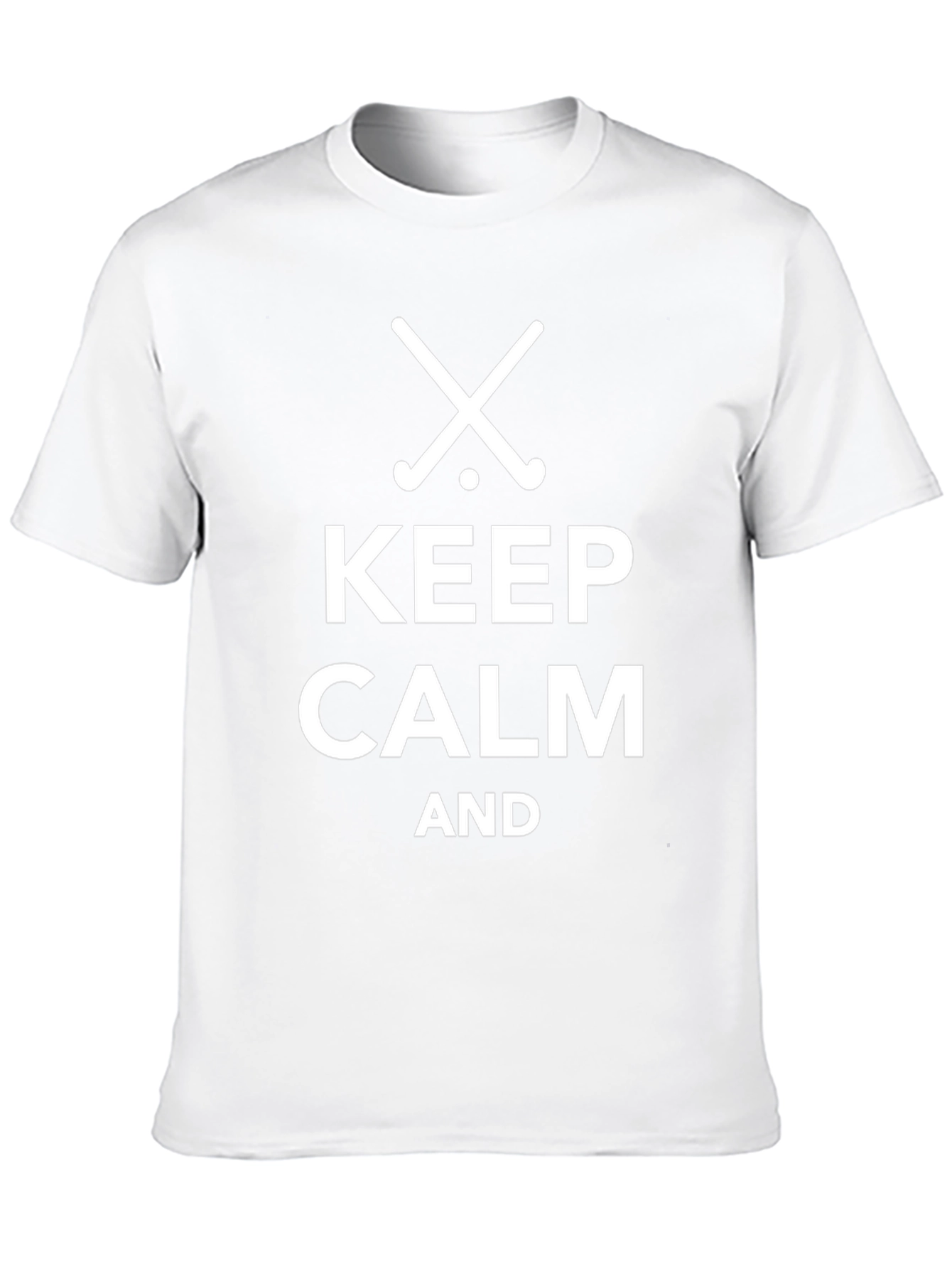 Keep Calm and Play Hockey - Black T-Shirt