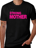 Strong as a Mother Graphic Tee - Black