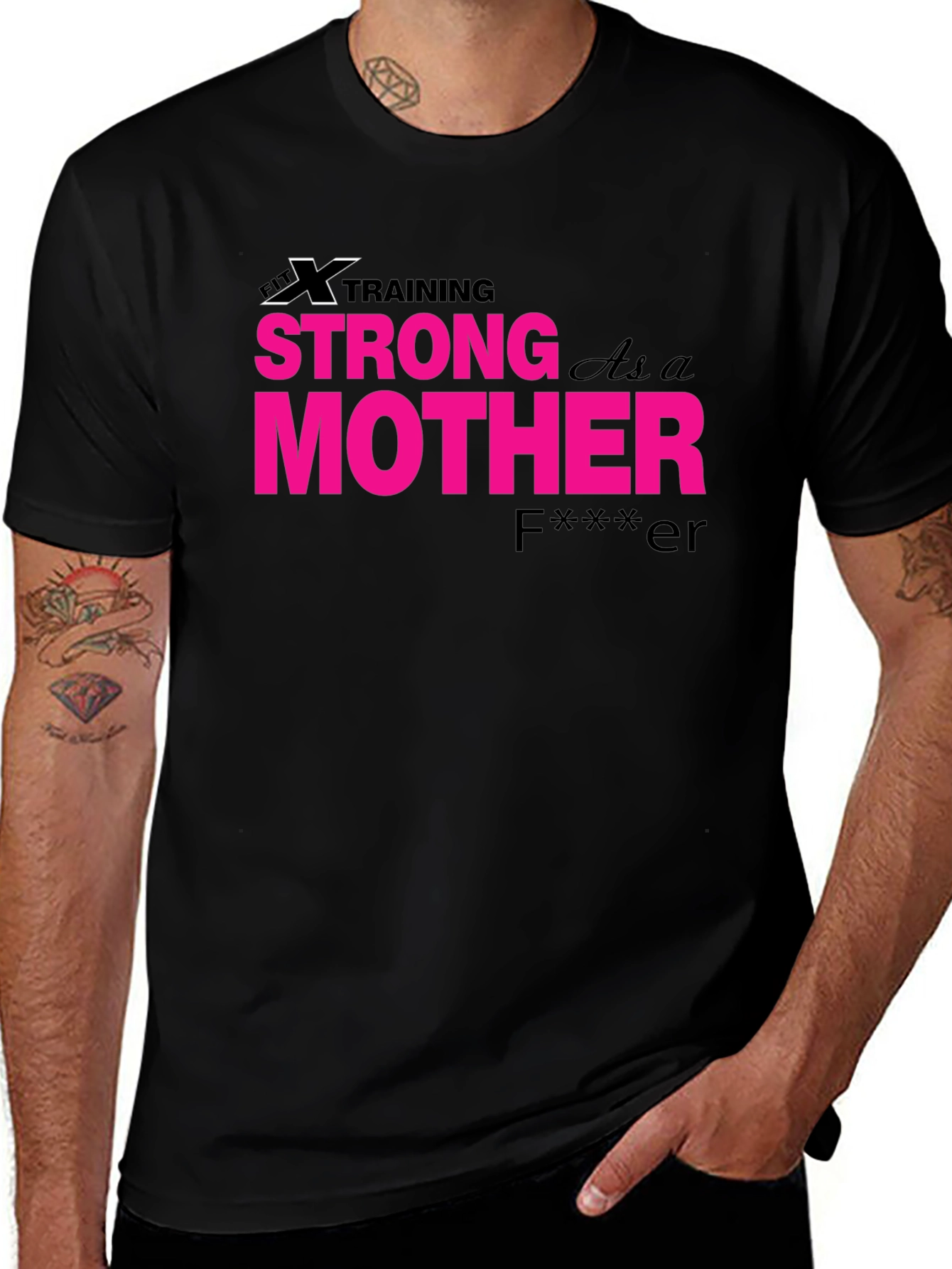 Strong as a Mother Graphic Tee - Black
