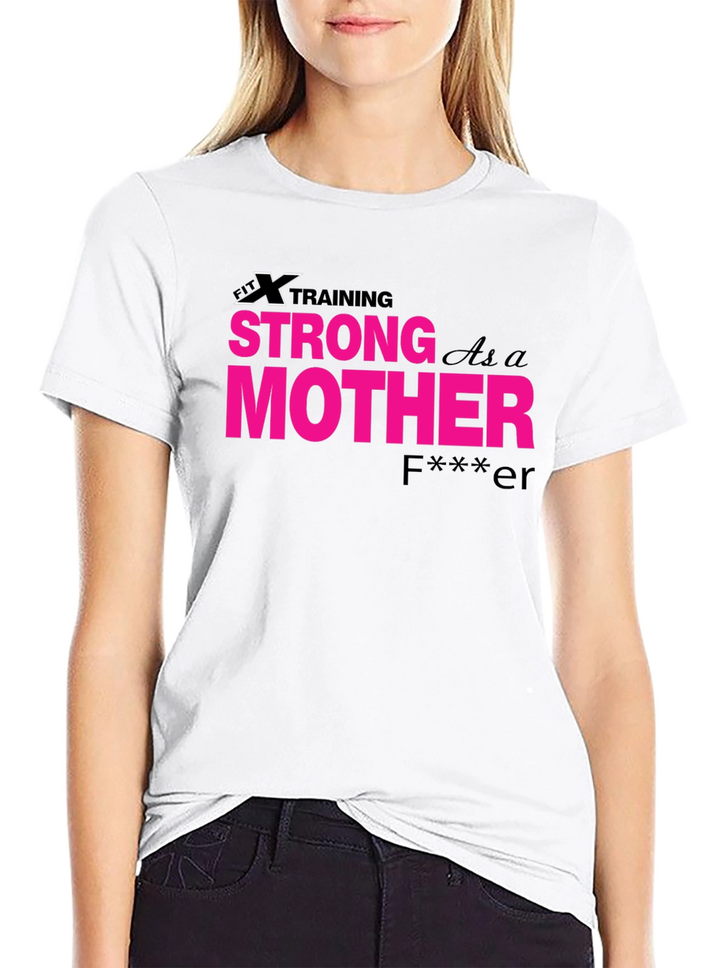 Strong as a Mother Graphic Tee - Black