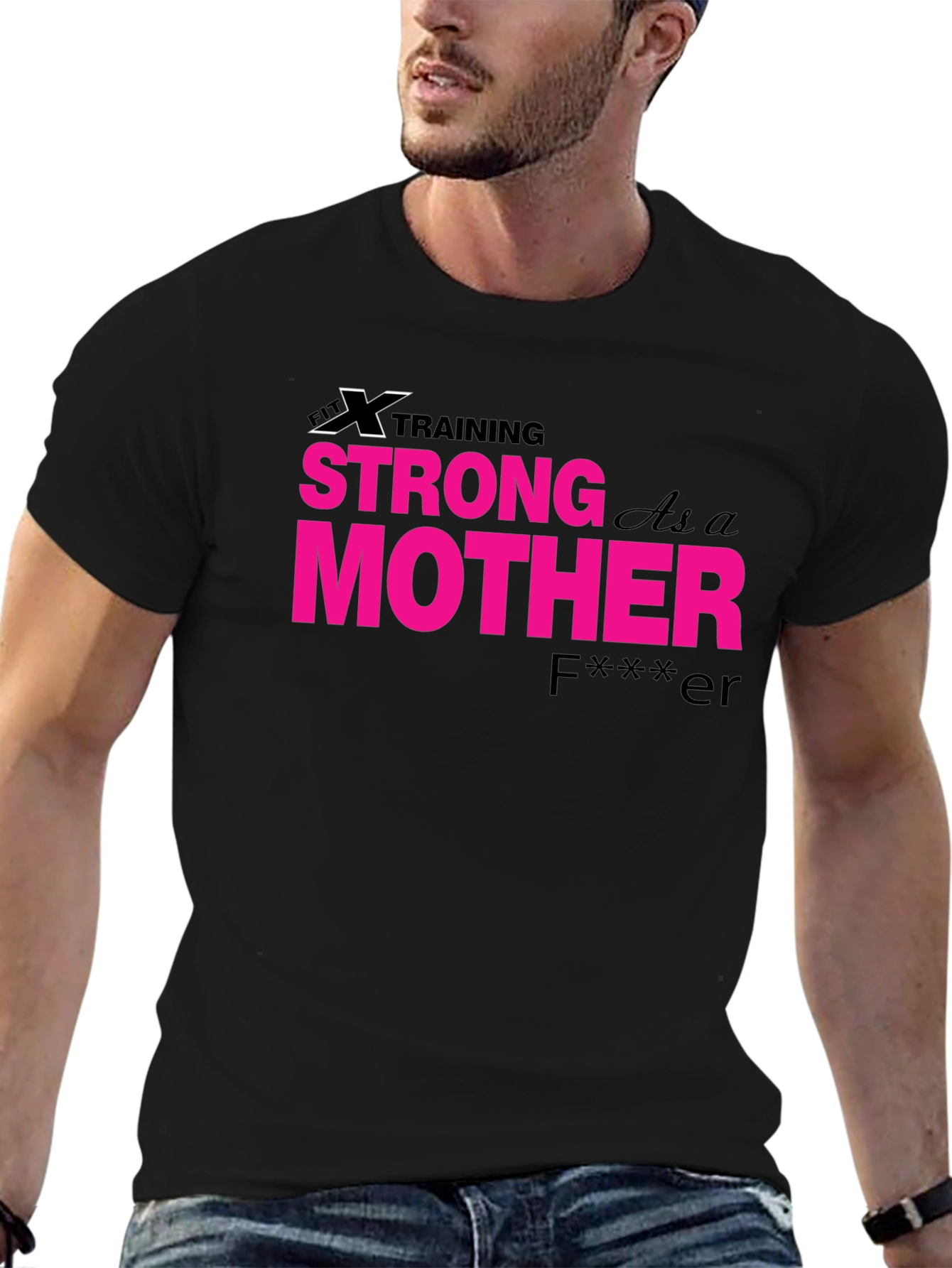 Strong as a Mother Graphic Tee - Black