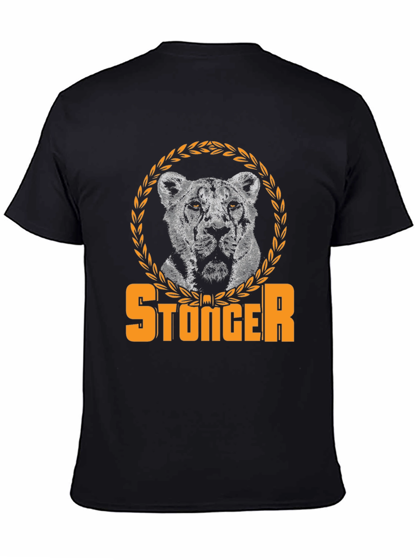Stonger Lion Graphic Tee - Black