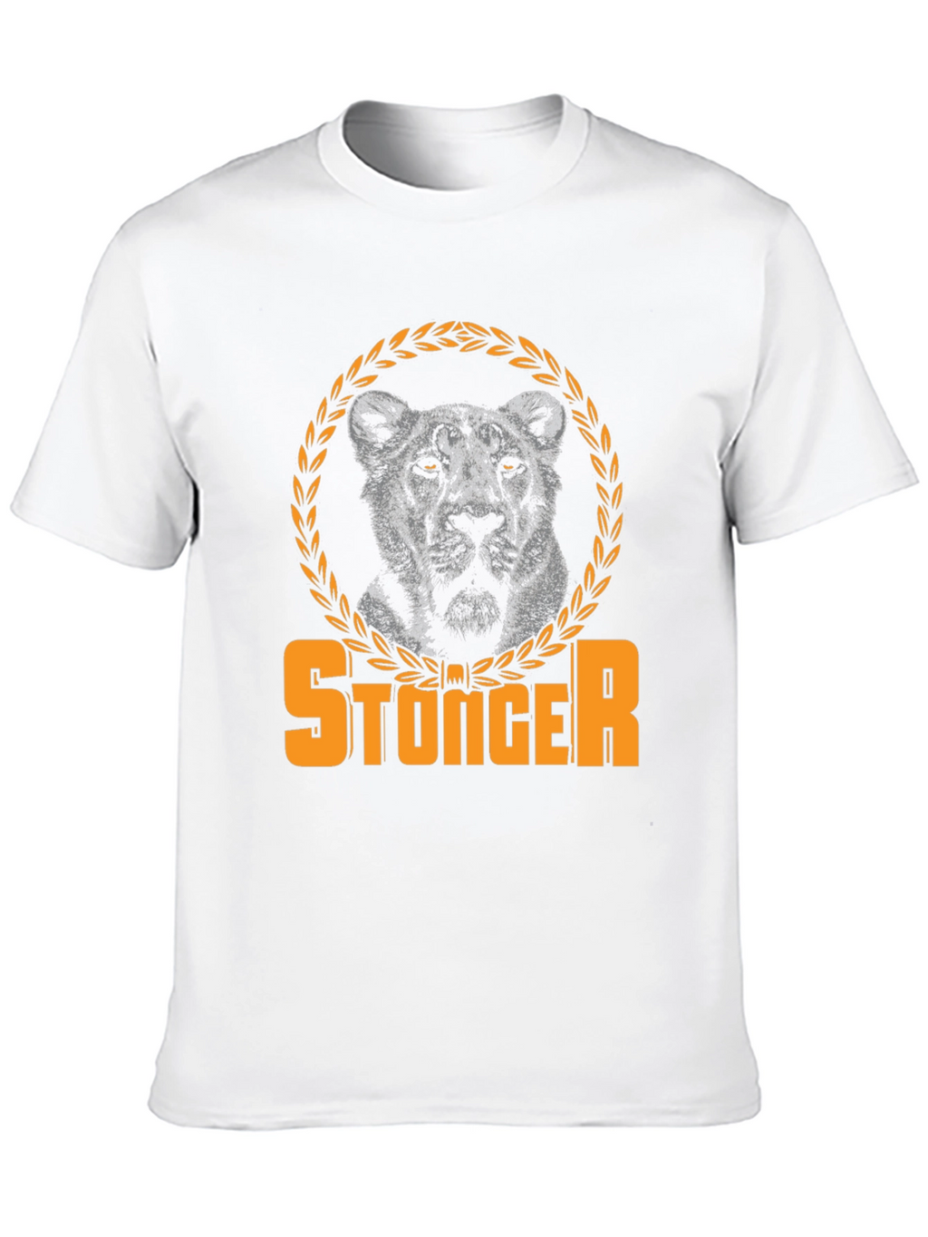 Stonger Lion Graphic Tee - Black