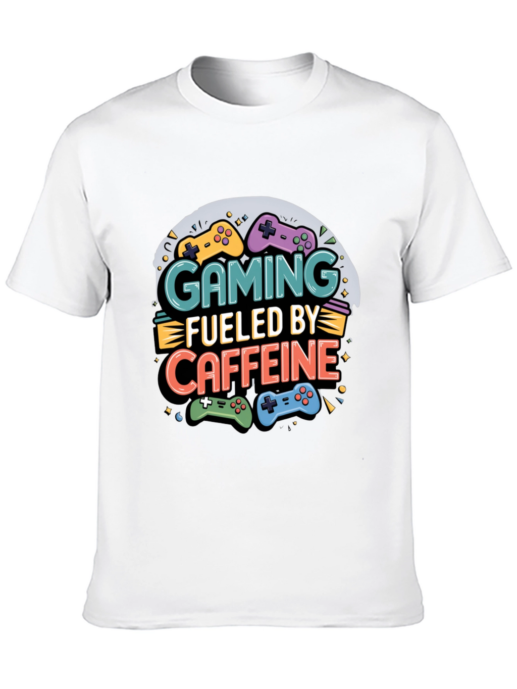 Gaming Fueled by Caffeine Graphic T-Shirt