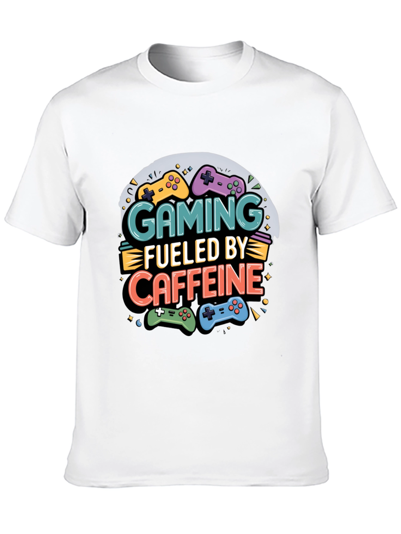 Gaming Fueled by Caffeine Graphic T-Shirt