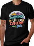 Gaming Fueled by Caffeine Graphic T-Shirt