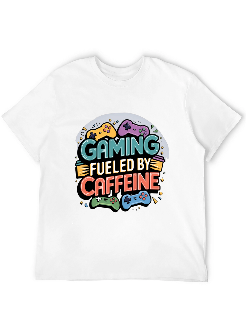 Gaming Fueled by Caffeine Graphic T-Shirt