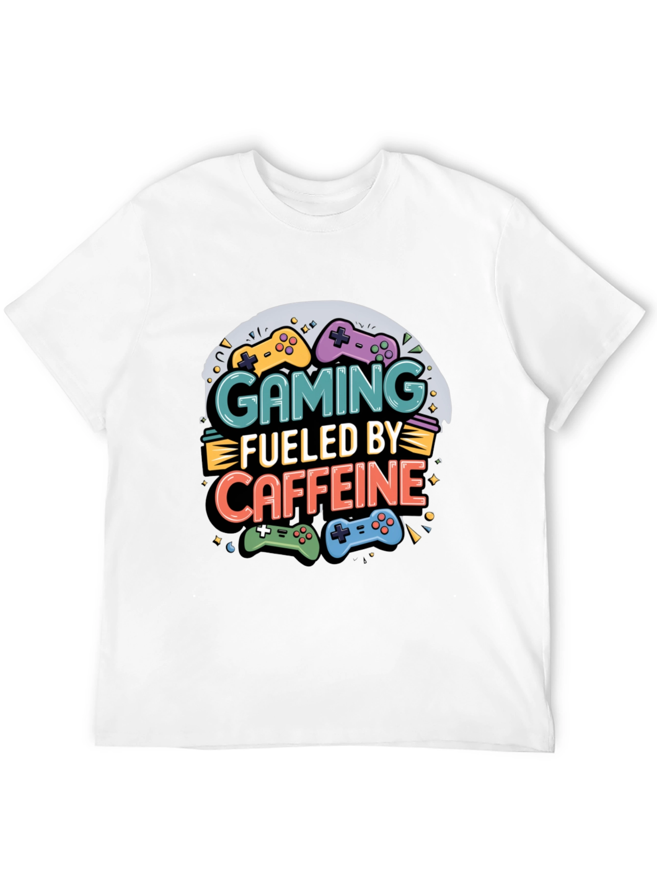Gaming Fueled by Caffeine Graphic T-Shirt