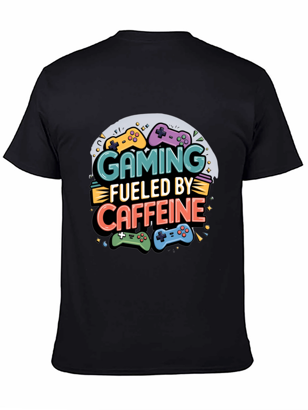 Gaming Fueled by Caffeine Graphic T-Shirt
