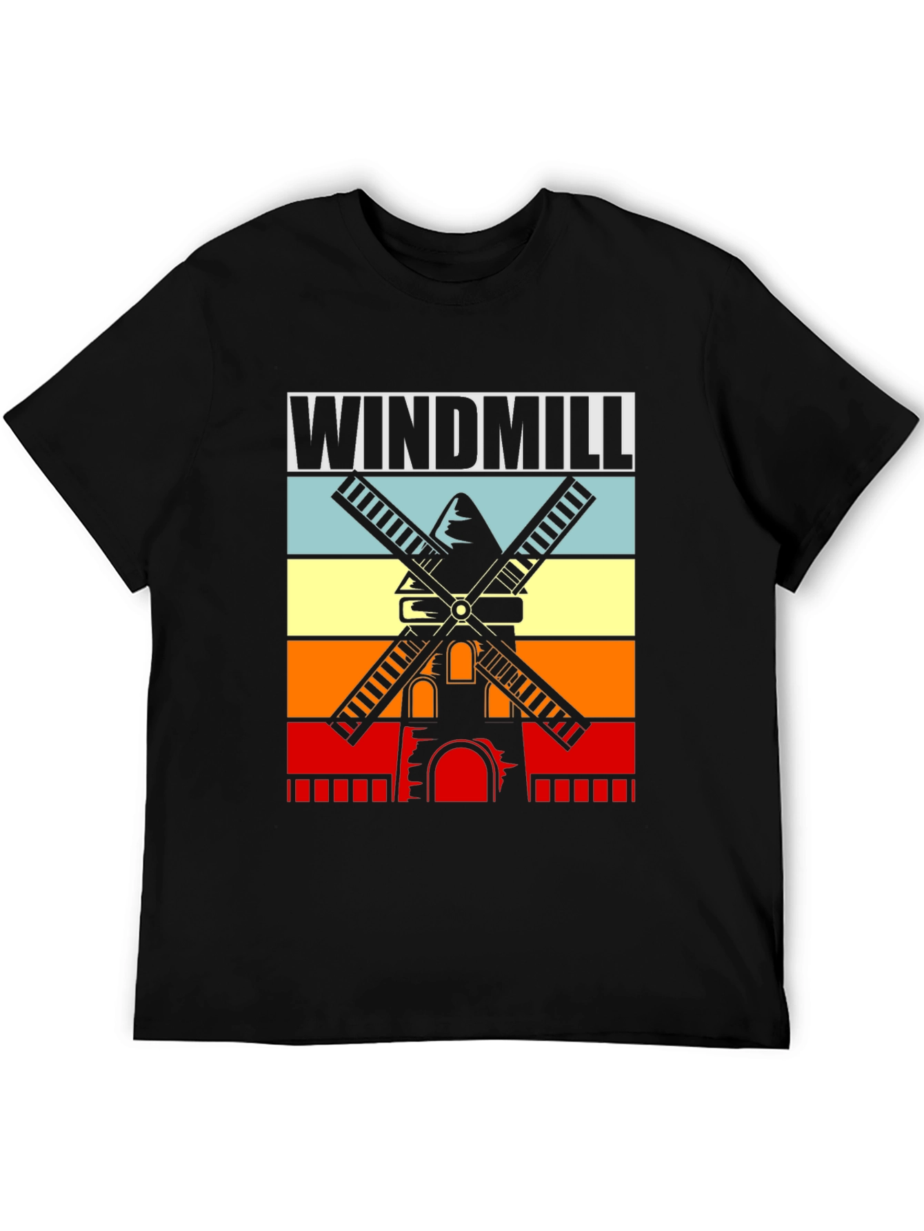 Vintage Windmill T-Shirt - Retro Style Graphic Tee