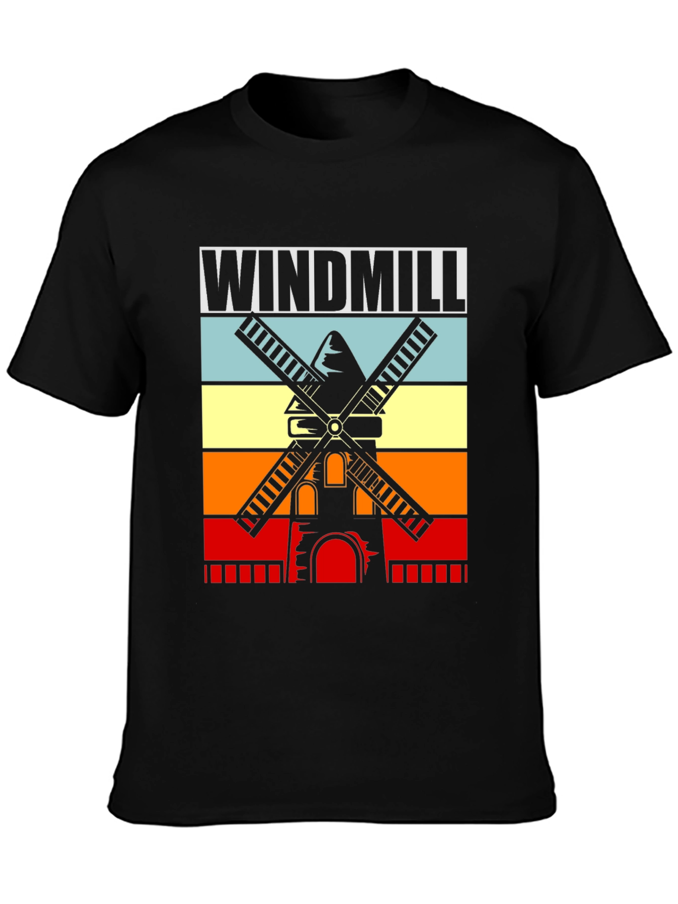 Vintage Windmill T-Shirt - Retro Style Graphic Tee