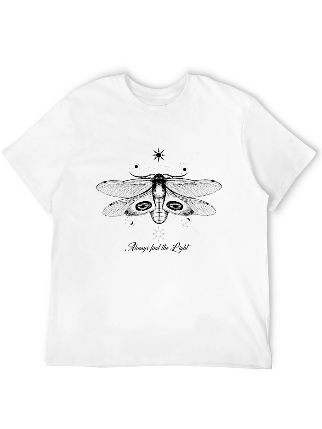 Moth Graphic Tee - Always Find the Light