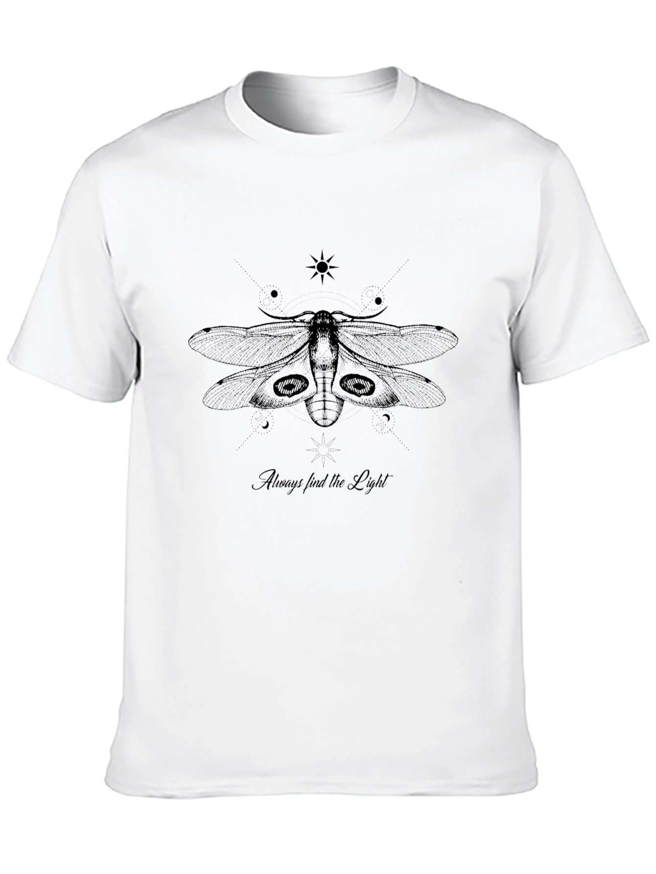 Moth Graphic Tee - Always Find the Light