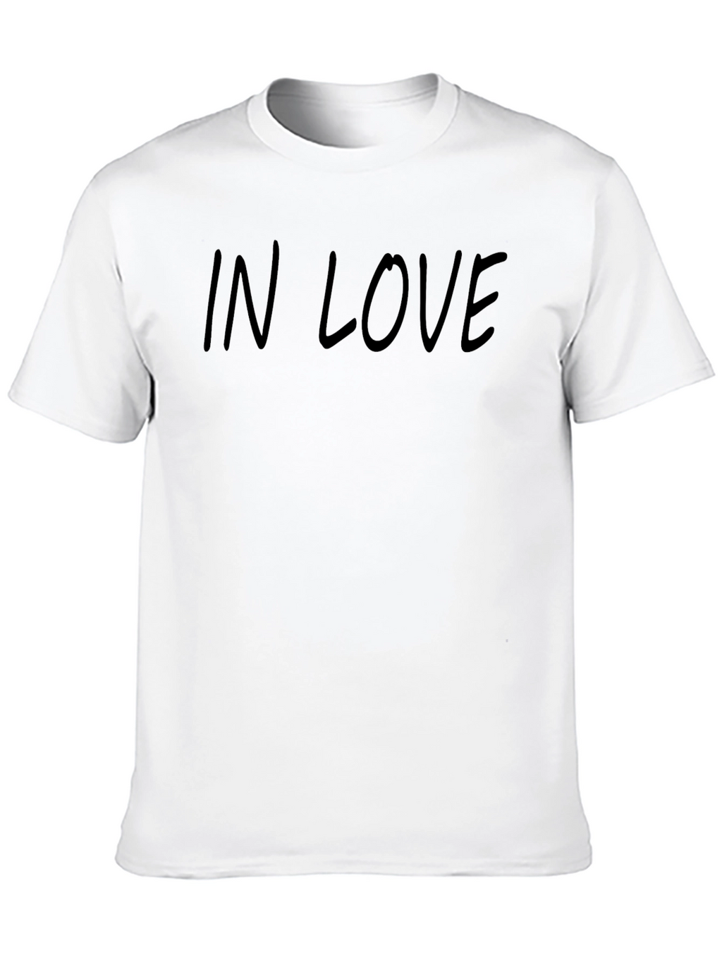 In Love Black Graphic Tee - Modern Style
