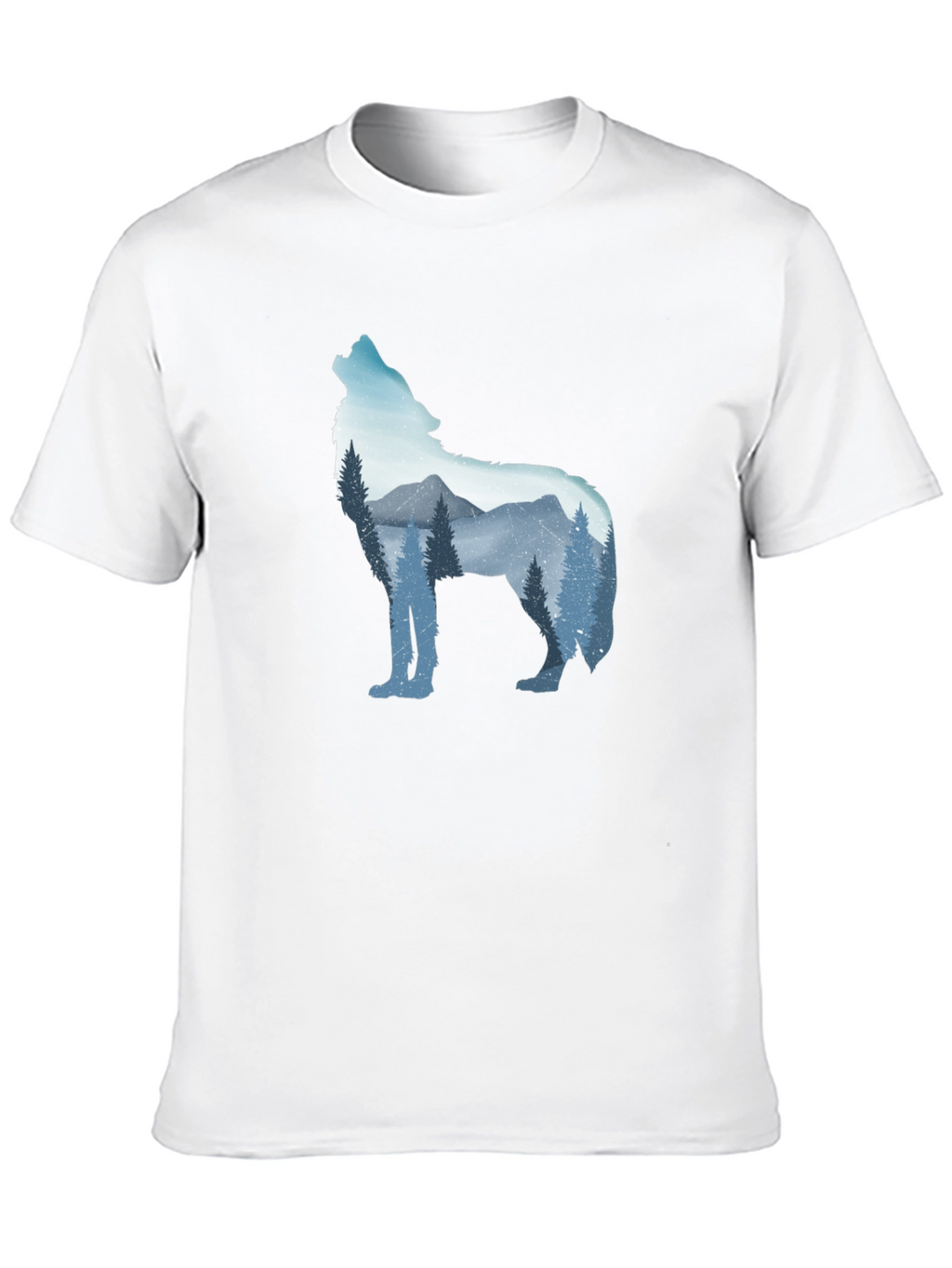 Wolf Mountain Graphic Tee - Mens Black T-Shirt
