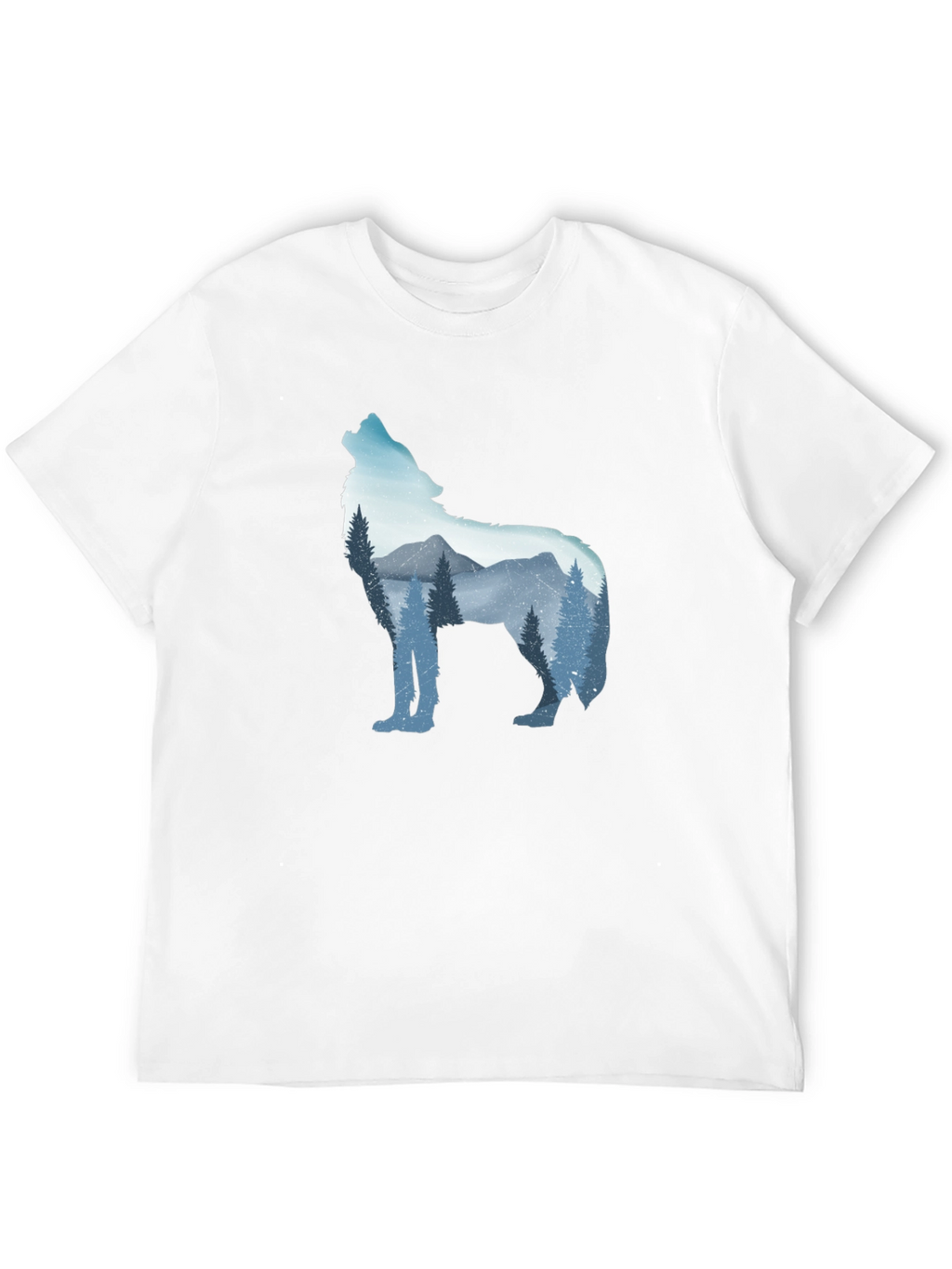 Wolf Mountain Graphic Tee - Mens Black T-Shirt