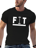 FIT Gym T-Shirt - Black Cotton Workout Tee