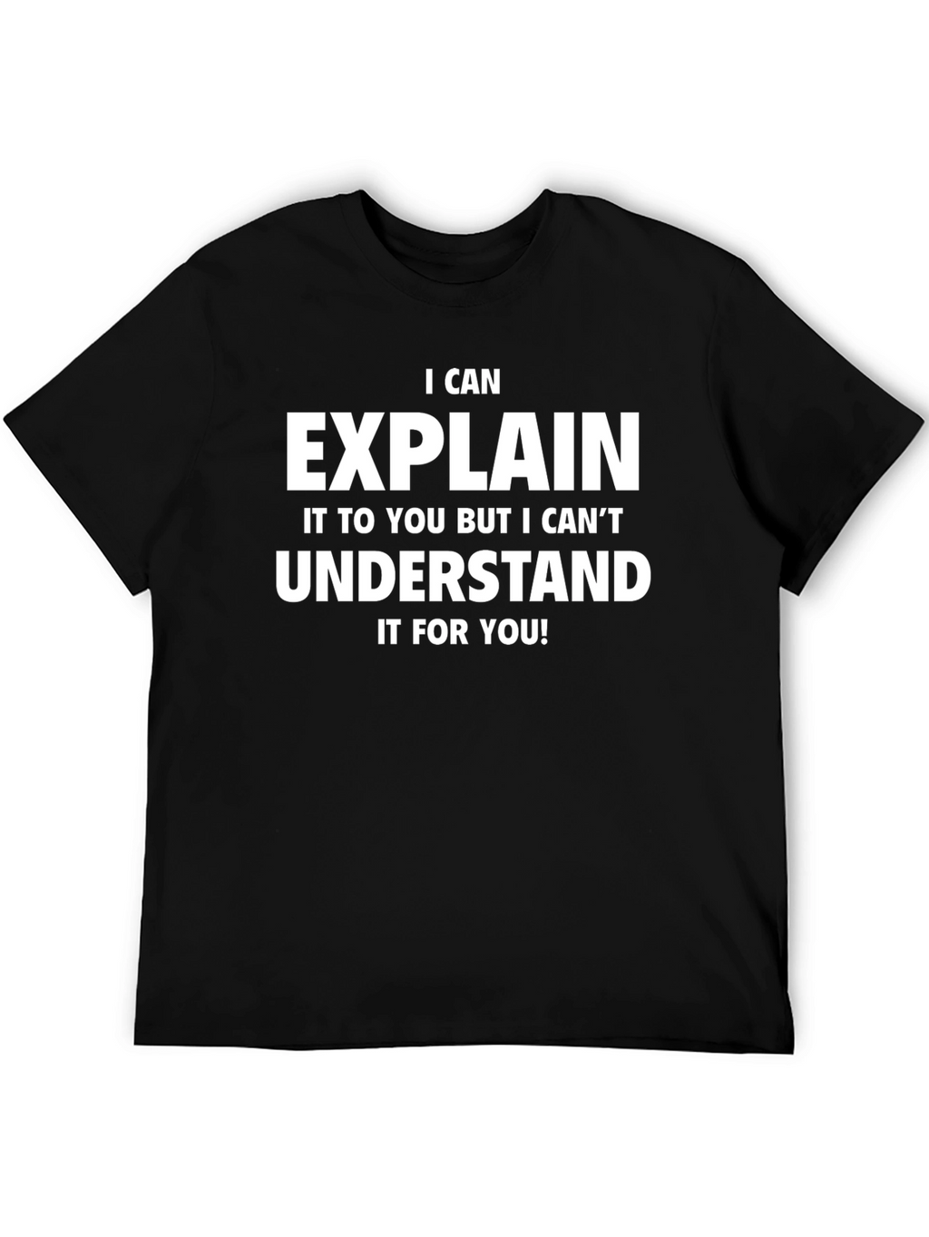 Funny I Can Explain Black Graphic Tee