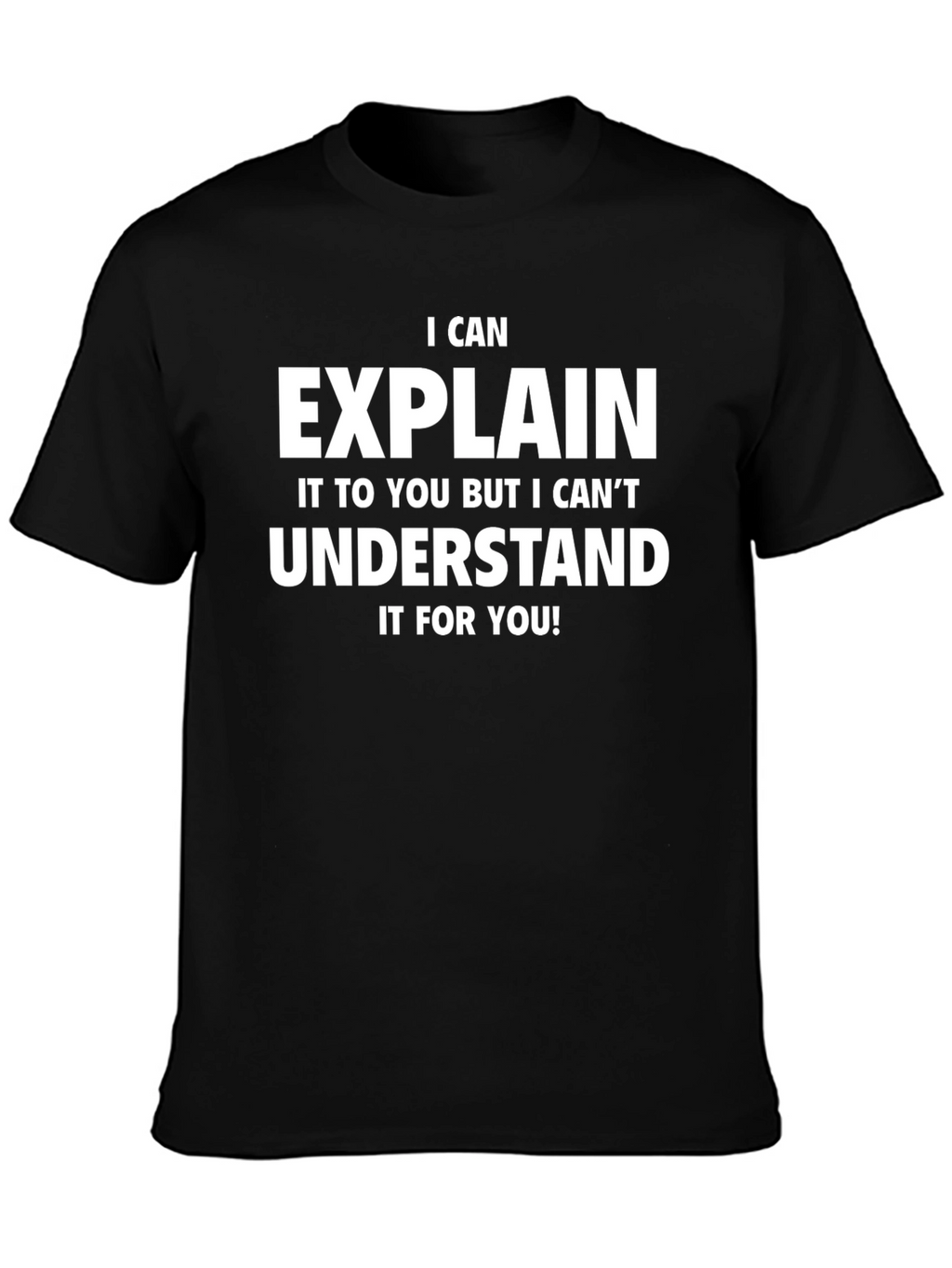 Funny I Can Explain Black Graphic Tee