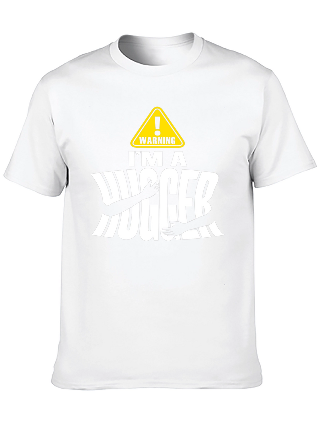 Warning Im A Hugger Black T-Shirt