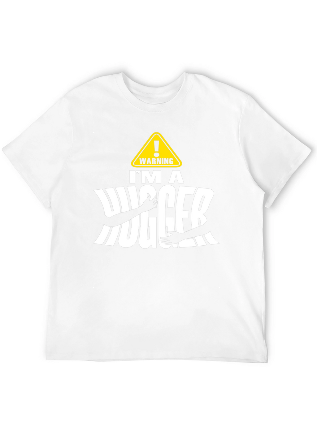Warning Im A Hugger Black T-Shirt