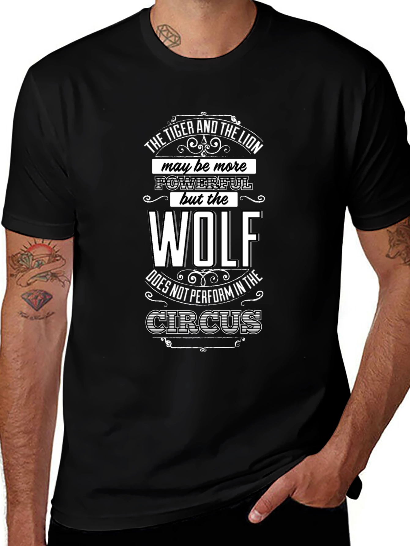 Wolf Circus T-Shirt - Powerful and Unique Design