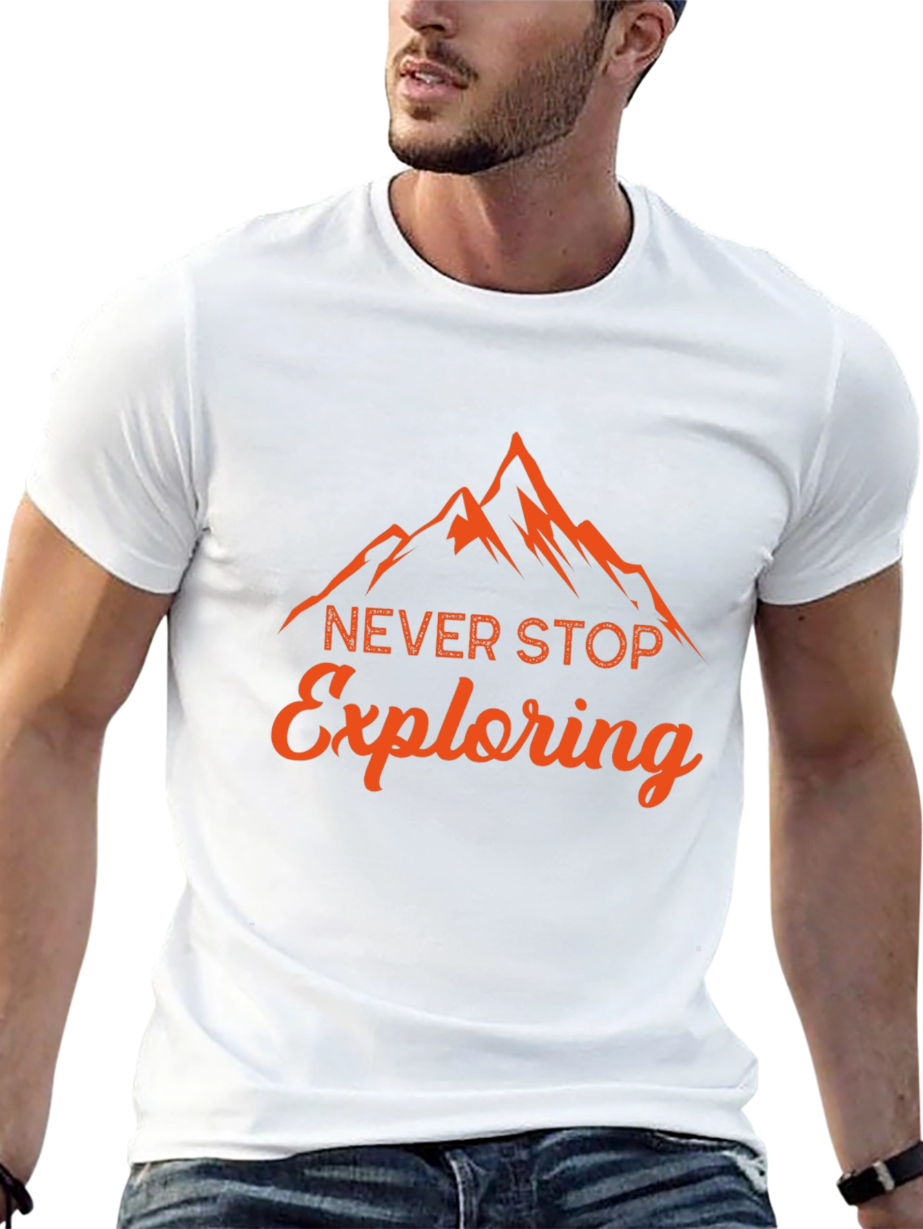 Never Stop Exploring Graphic T-Shirt