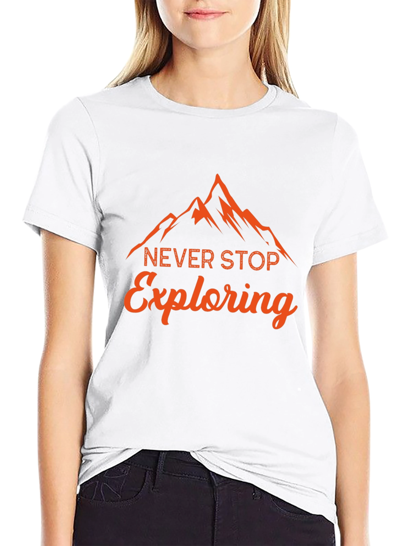 Never Stop Exploring Graphic T-Shirt
