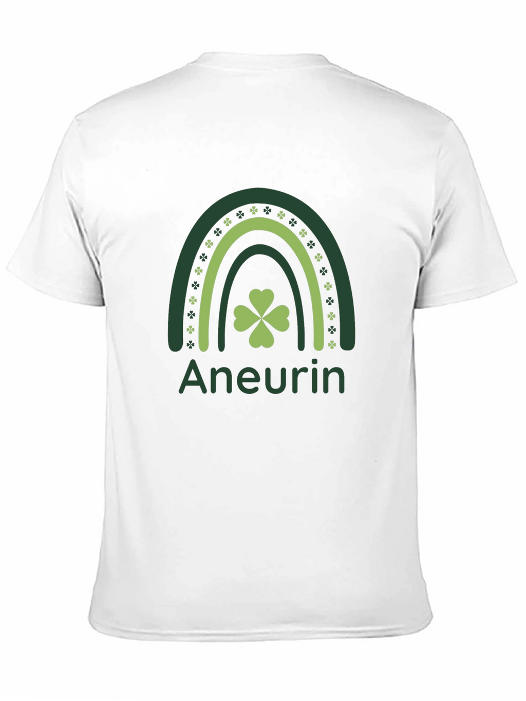 St. Patricks Day Aneurin Clover Rainbow Tee