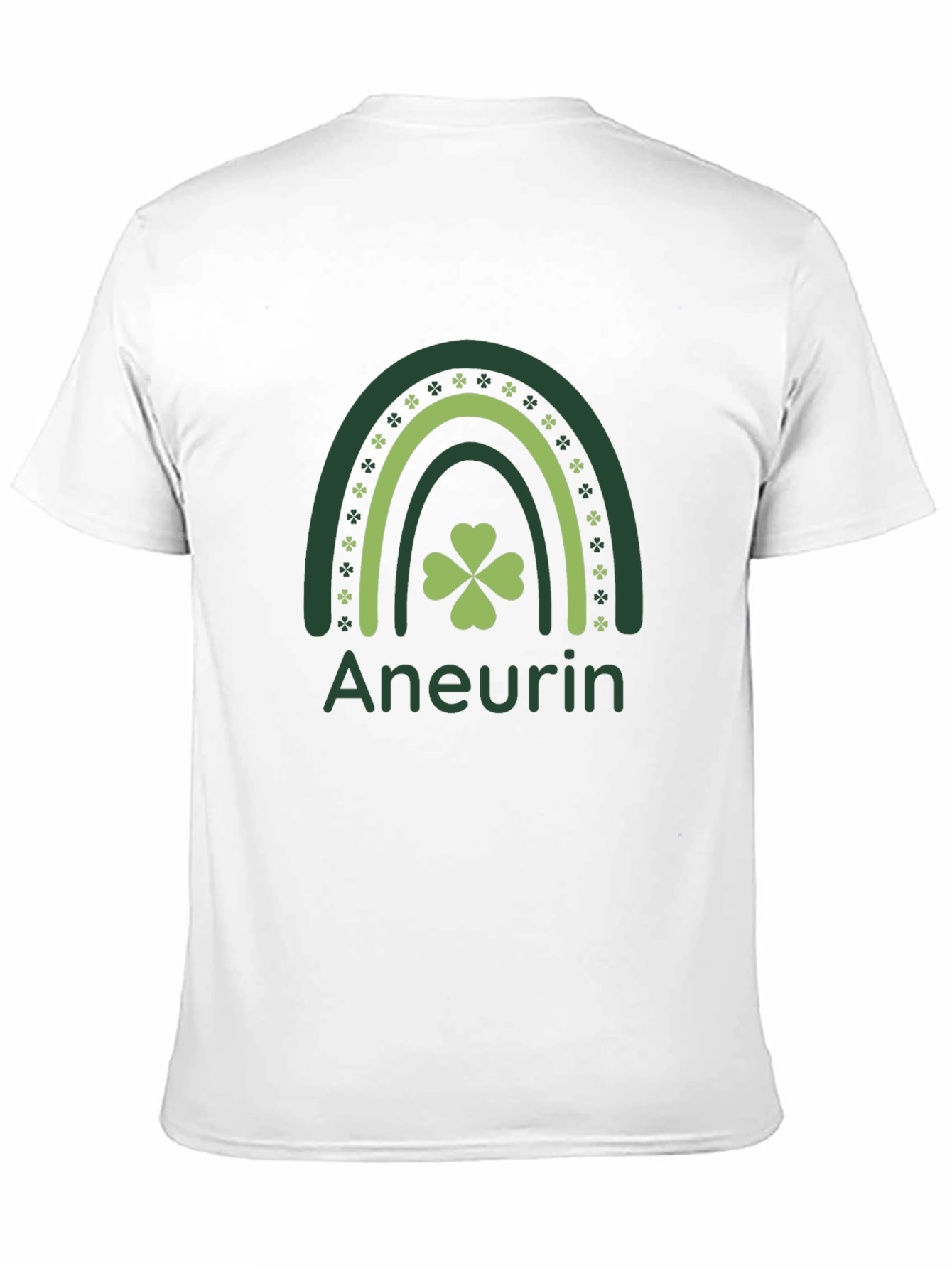 St. Patricks Day Aneurin Clover Rainbow Tee