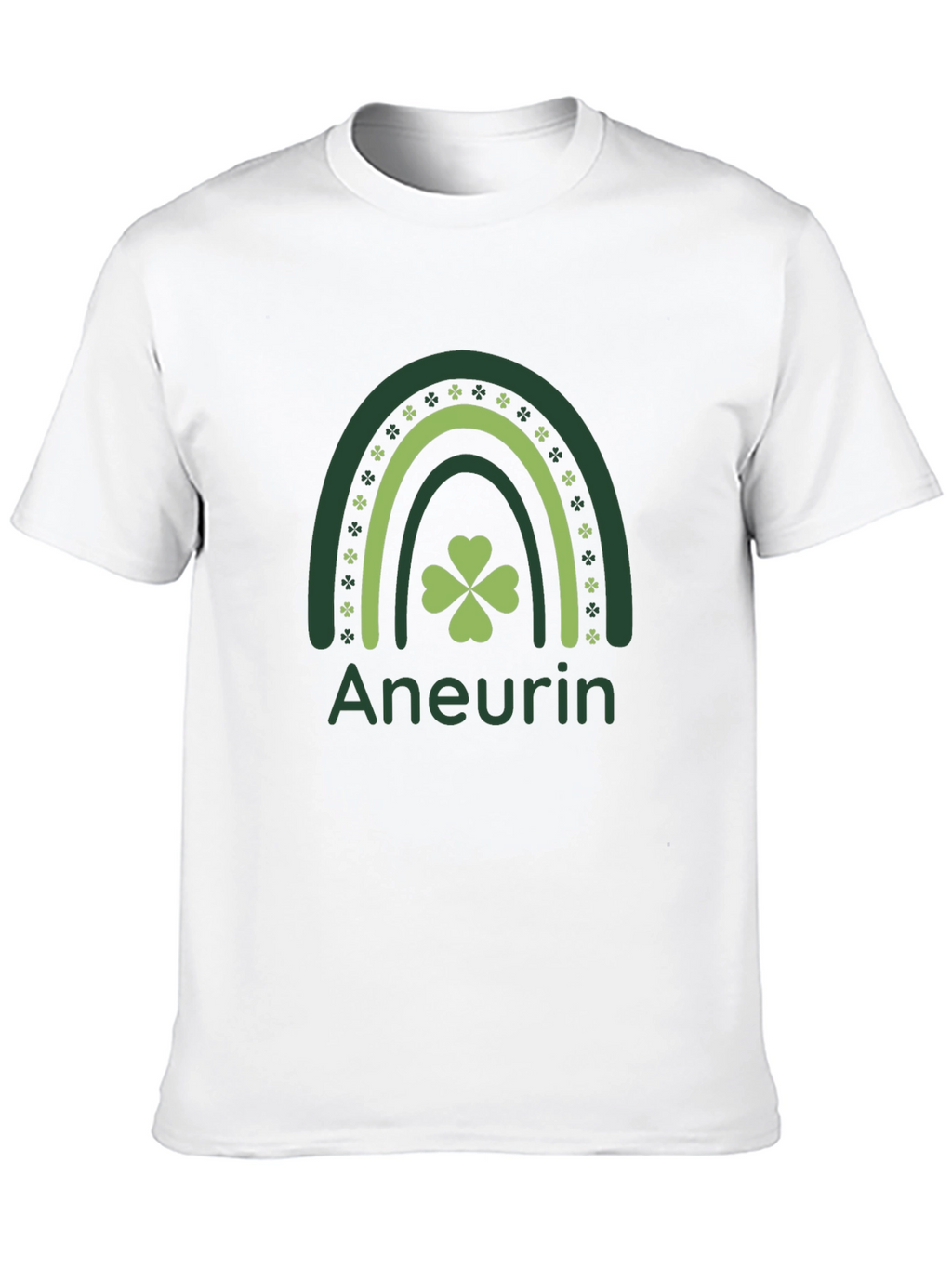 St. Patricks Day Aneurin Clover Rainbow Tee
