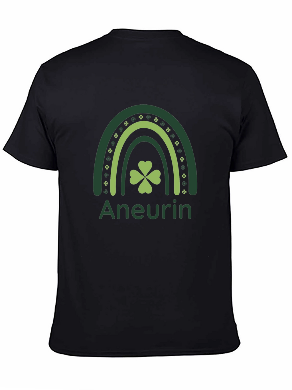 St. Patricks Day Aneurin Clover Rainbow Tee