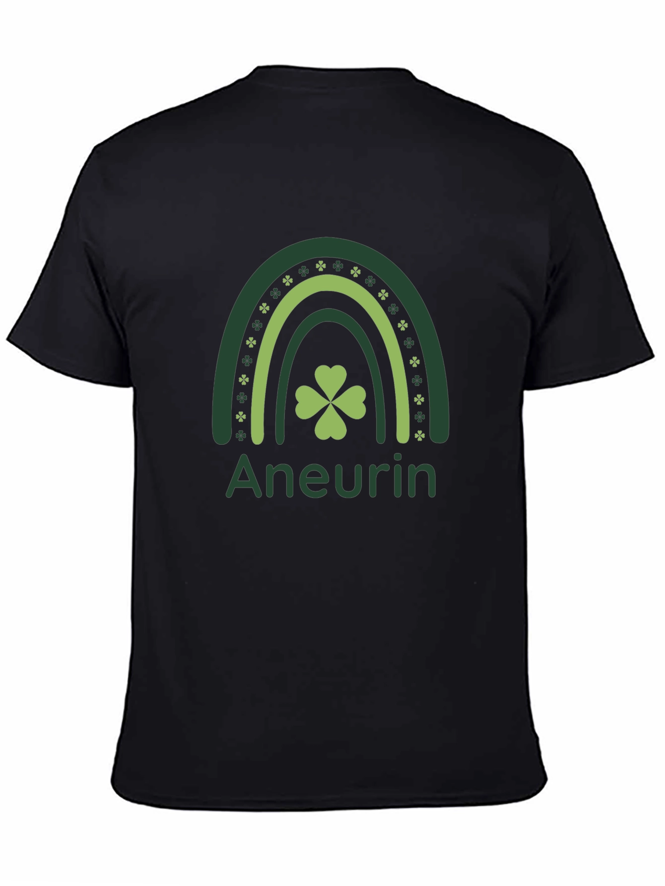 St. Patricks Day Aneurin Clover Rainbow Tee