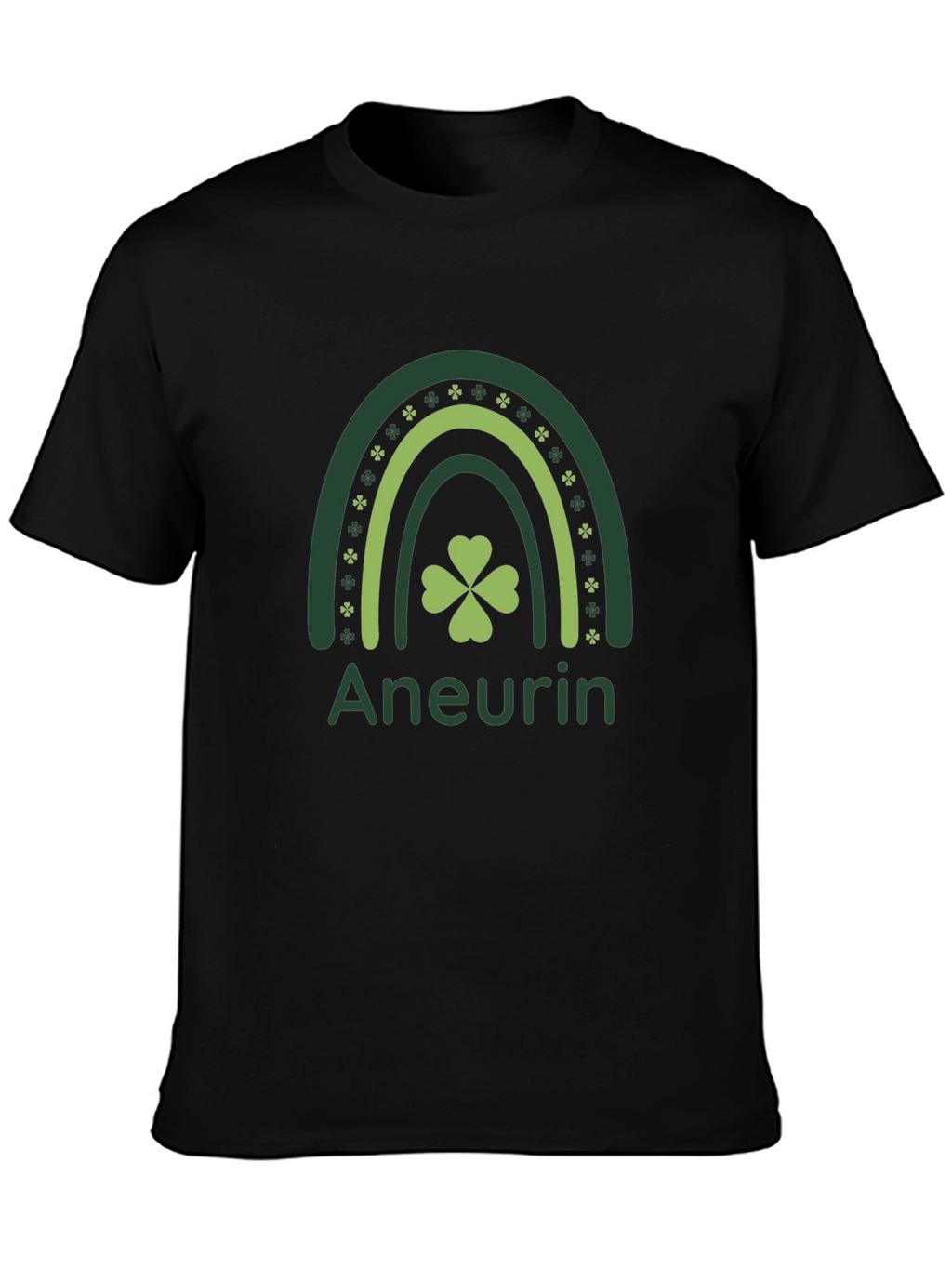 St. Patricks Day Aneurin Clover Rainbow Tee