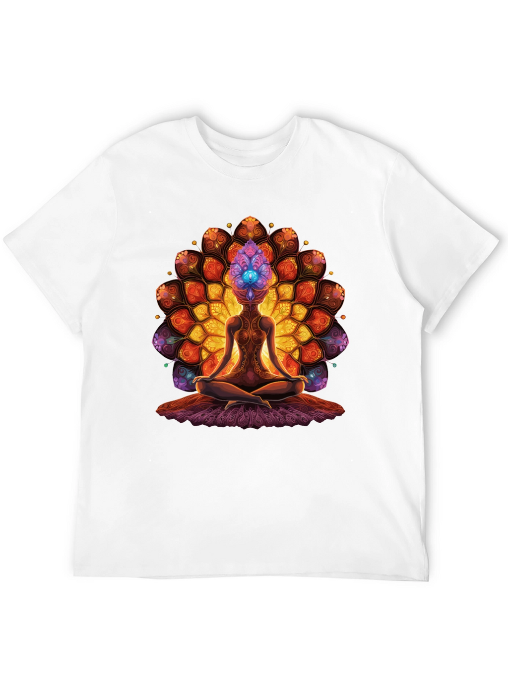 Meditative Mandala T-Shirt - Spiritual Design