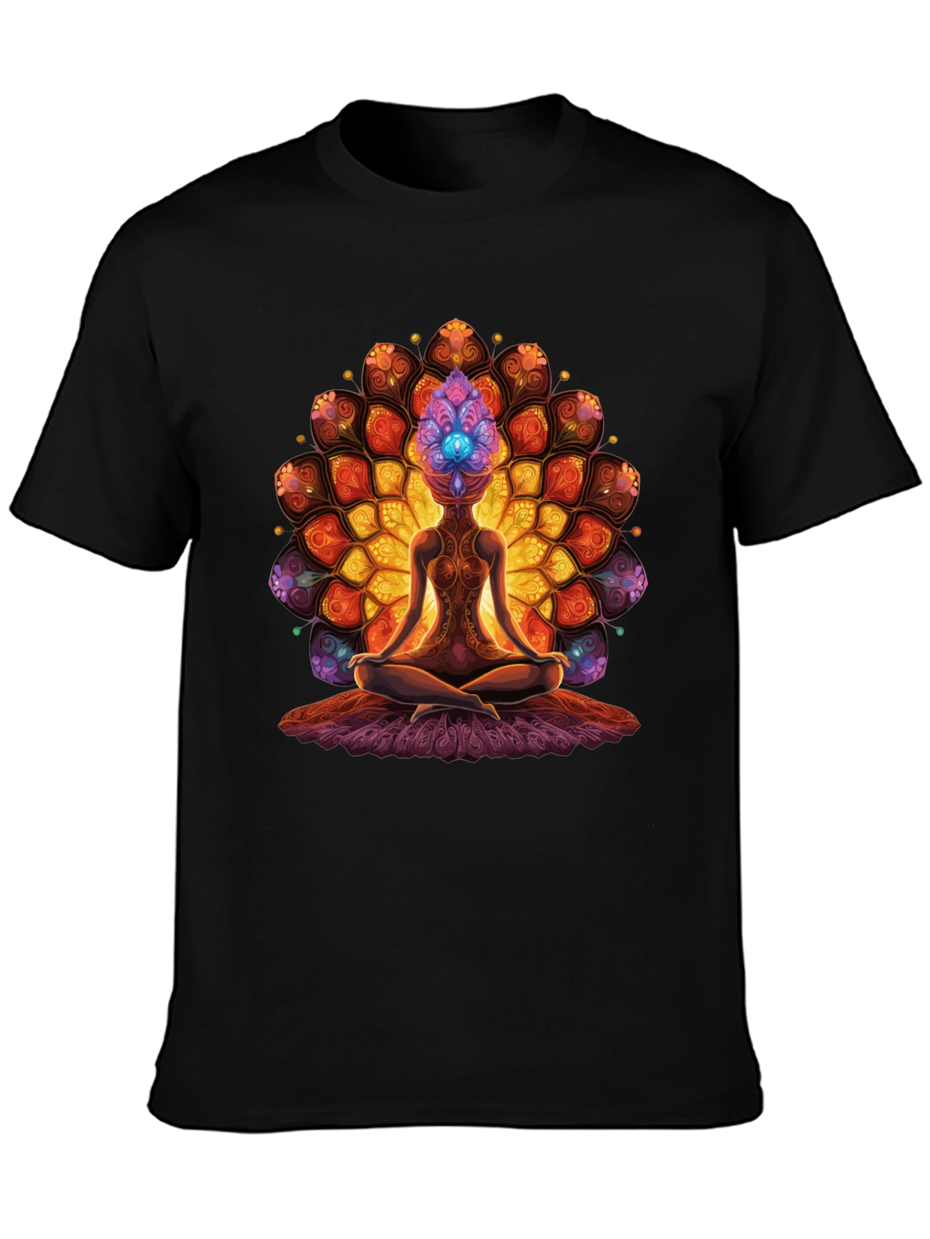 Meditative Mandala T-Shirt - Spiritual Design