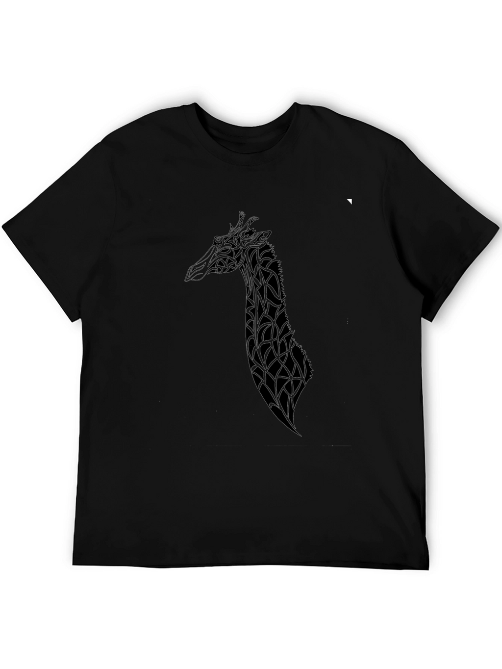 Stylish Black Giraffe Graphic Tee