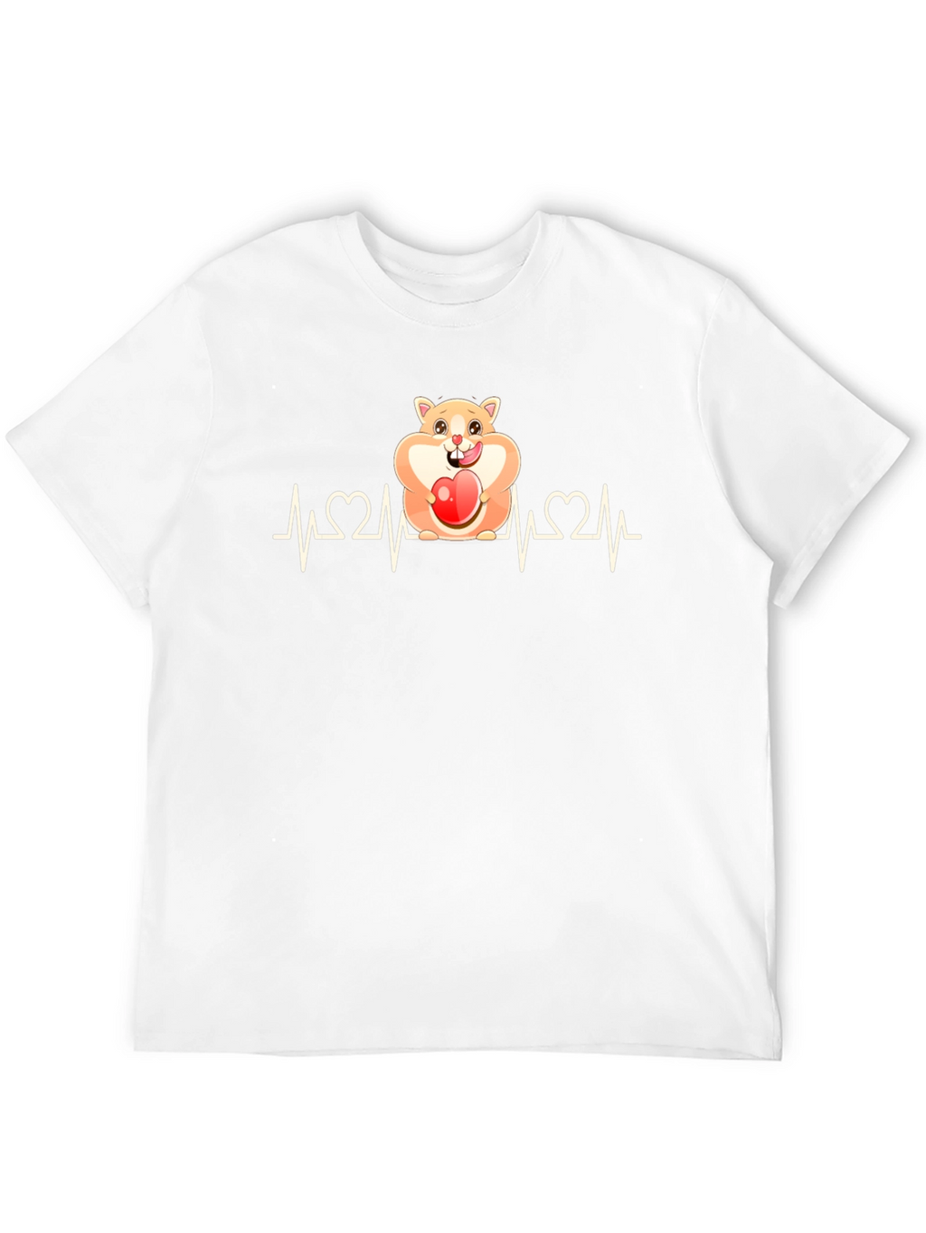 Hamster Heartbeat T-Shirt - Loveable Rodent Design