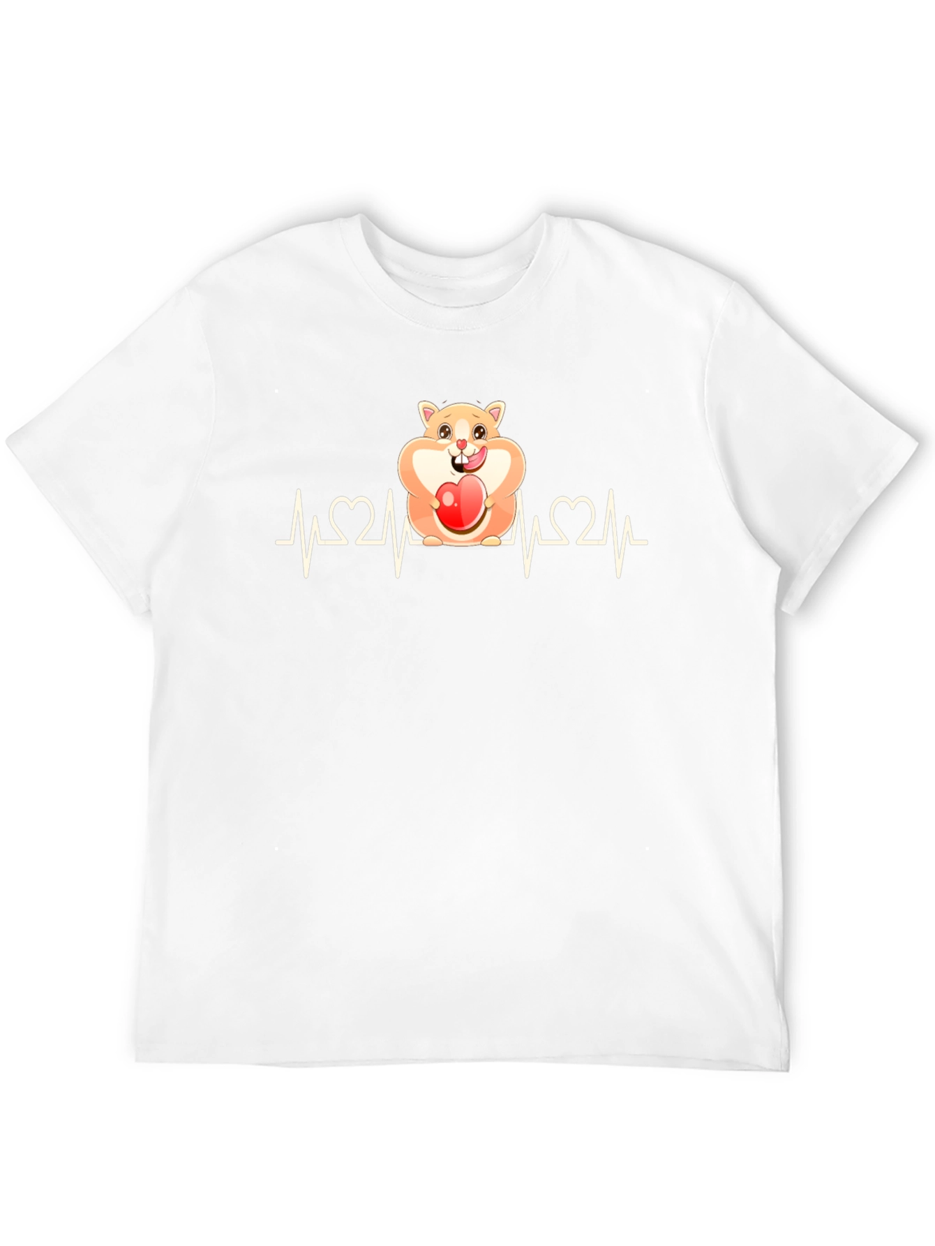 Hamster Heartbeat T-Shirt - Loveable Rodent Design