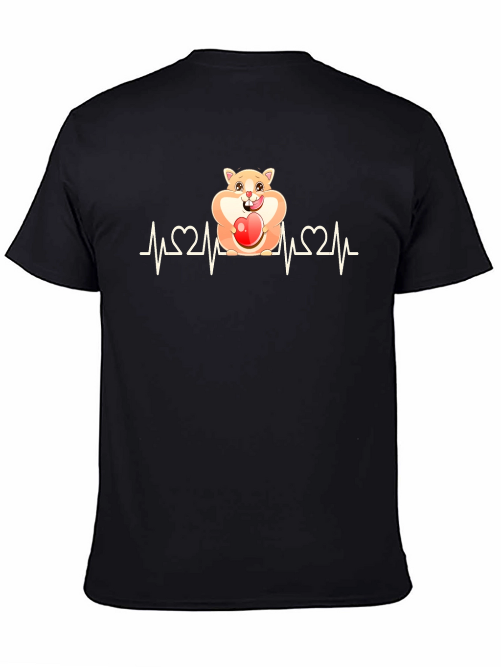 Hamster Heartbeat T-Shirt - Loveable Rodent Design