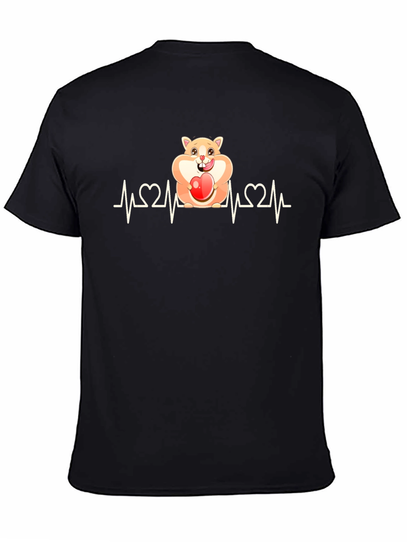 Hamster Heartbeat T-Shirt - Loveable Rodent Design