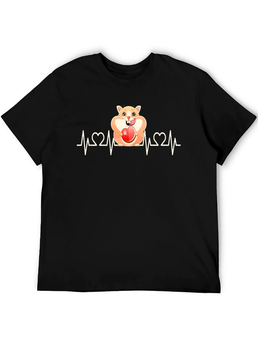 Hamster Heartbeat T-Shirt - Loveable Rodent Design