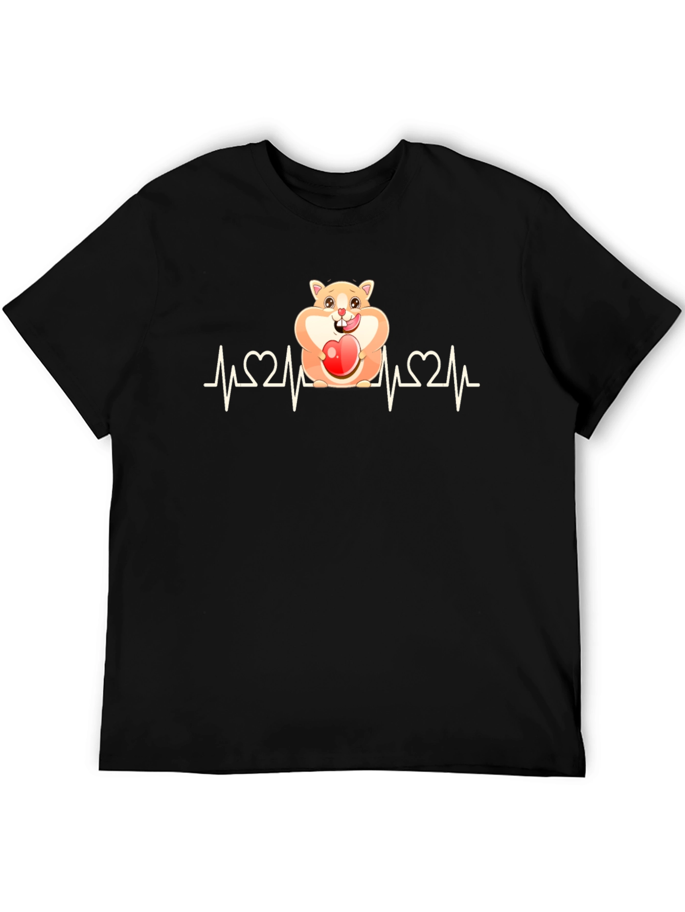 Hamster Heartbeat T-Shirt - Loveable Rodent Design